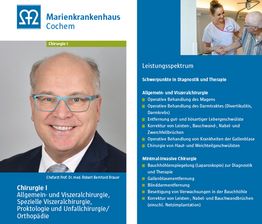 Vorschaubild des Flyers der Abteilung Chirurgie I im Marienkrankenhaus Cochem